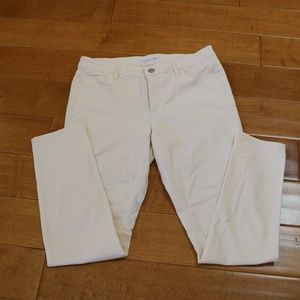 Cream Corduroy Ann Taylor Loft Pants